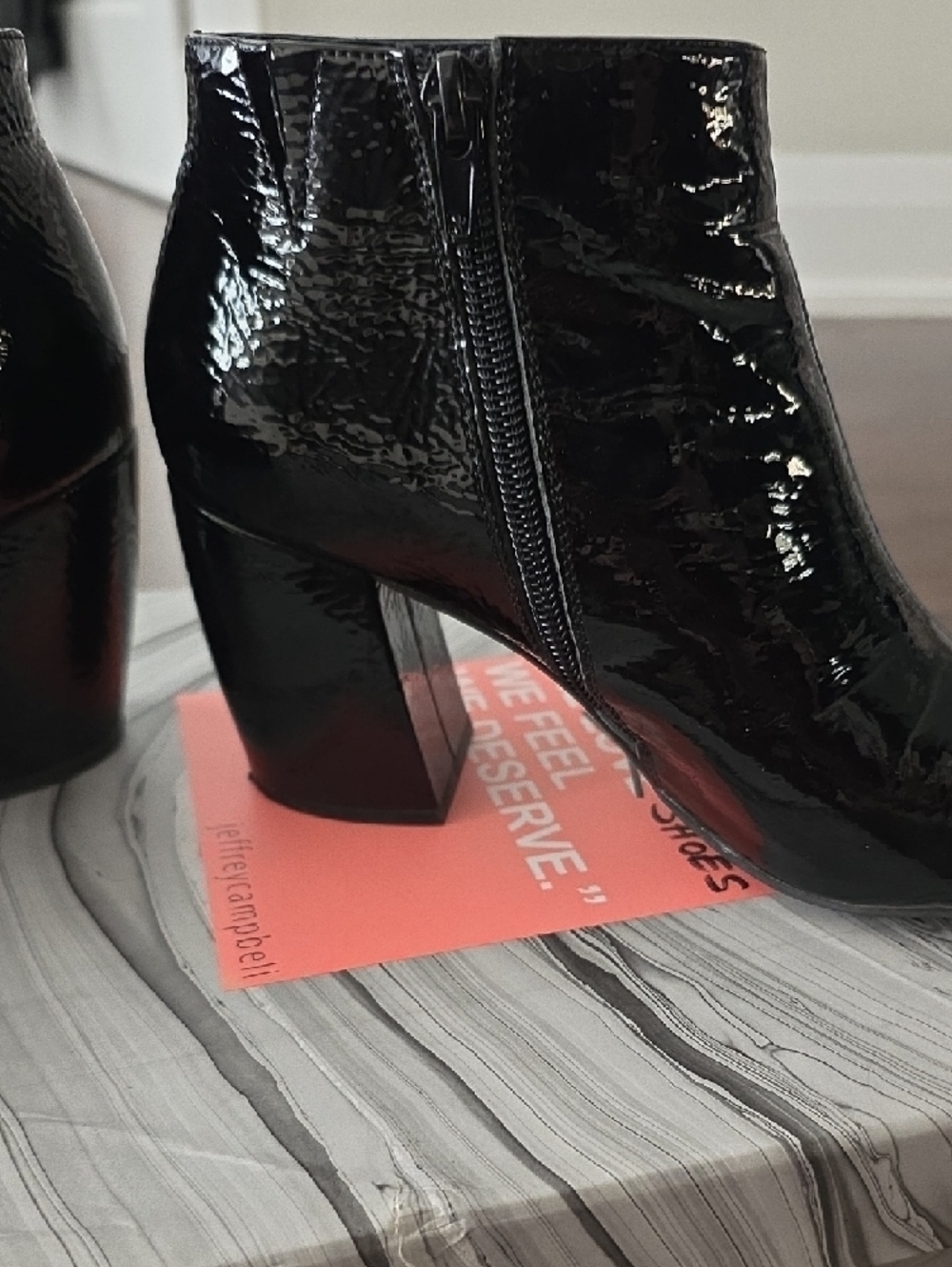 Jeffrey Campbell Black Patent Ankle Boots - Women - Picture 5 of 5